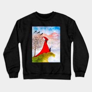 Red Witch Spell for Love Crewneck Sweatshirt